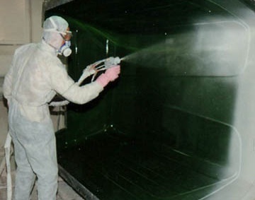 Żelkot natrysk Żelkot natrysk, nakładanie żelkotu, Spray-Up