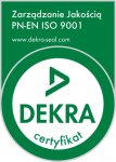 Certyfikat ISO 9001:2008 wydany przez DEKRA Certification
